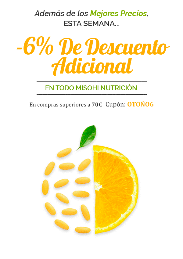 -6% de Descuento Adicional en Todo Misohi Nutrición